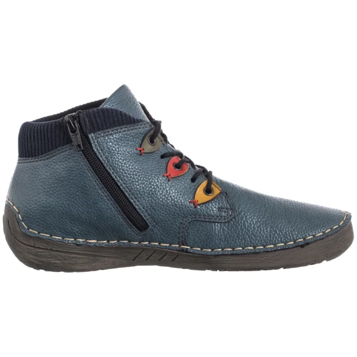 Botki Rieker Niebieskie 52544-14 Blue – zdjęcie 3
