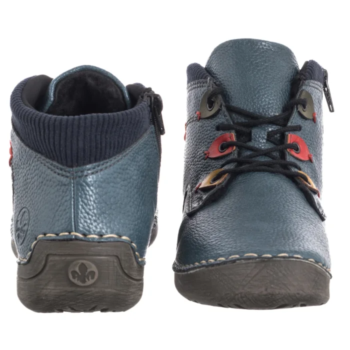 Botki Rieker Niebieskie 52544-14 Blue – zdjęcie 4