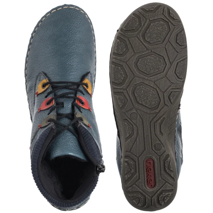 Botki Rieker Niebieskie 52544-14 Blue – zdjęcie 5
