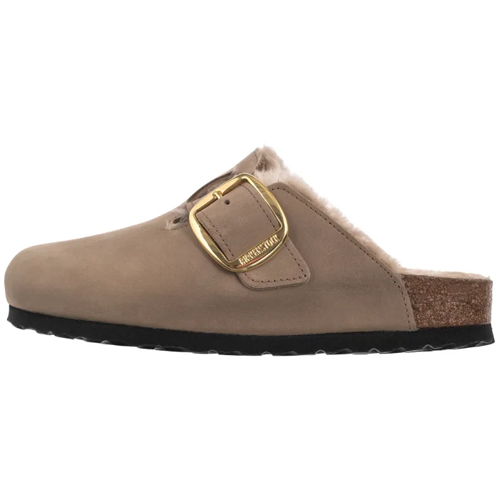 Klapki Birkenstock Boston Big Buckle Shearling Tabacco Brown 1030444 – zdjęcie 2