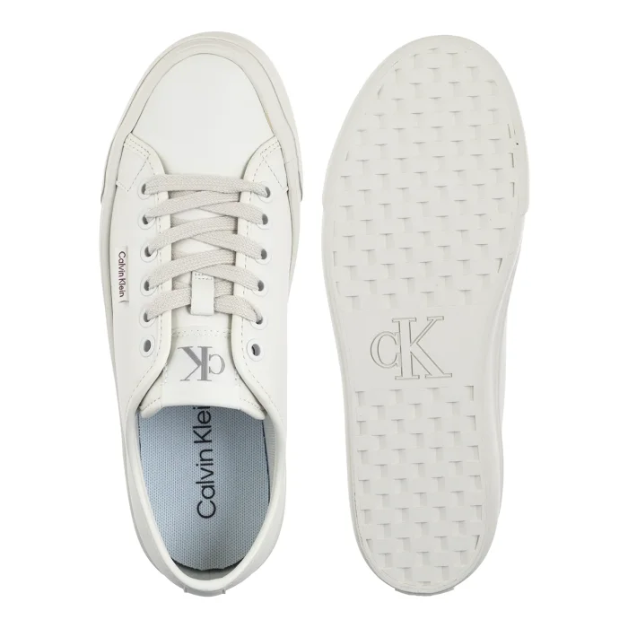 Buty Calvin Klein Vulc Flatf Lace Up Lth Lily White YW0YW01932 YAJ – zdjęcie 5