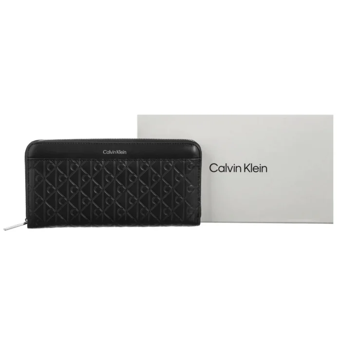 Portfel Calvin Klein Emblem Aop Embossed Long Wallet LV04F1097G UB1 – zdjęcie 6