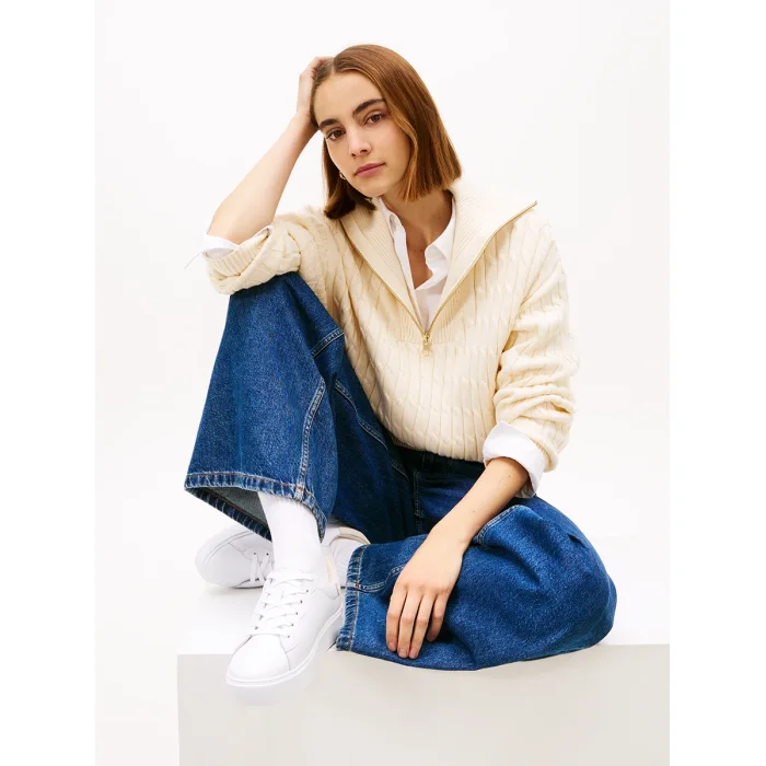Sneakersy Tommy Hilfiger Chic Platform Cupsole Sneaker White/Soft Cream FW0FW09021 0K4 – zdjęcie 2