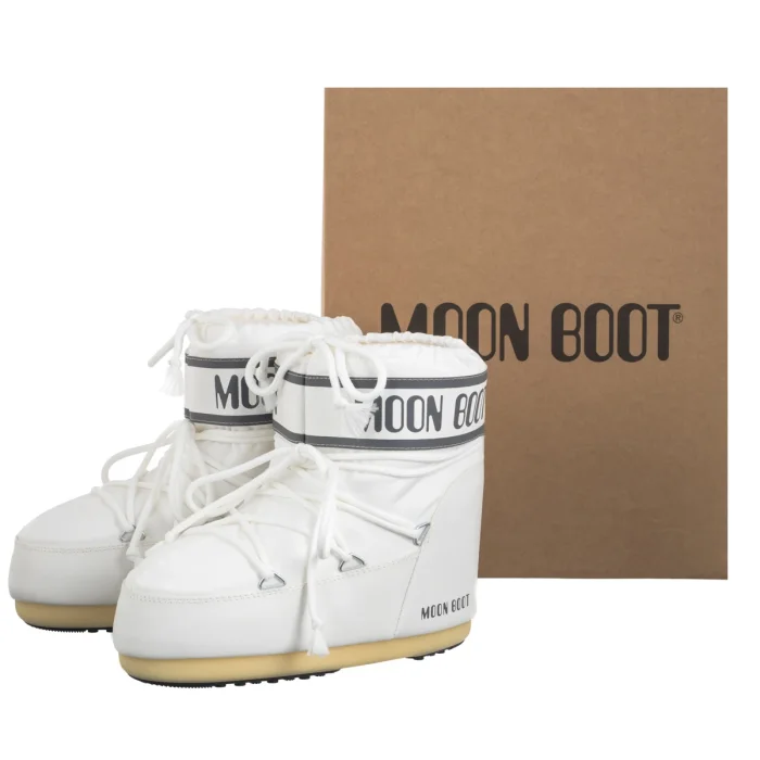 Śniegowce Moon Boot Icon Low Nylon White Mono 1409340 A009 – zdjęcie 6