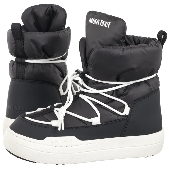 Śniegowce Moon Boot MB Jr Park Lace Mid Black 3440070 N001 – zdjęcie 1