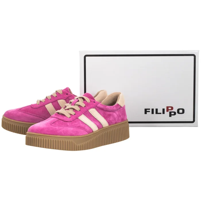 Sneakersy Filippo Fuksja/Beżowy DP6776/25 FH BE – zdjęcie 6