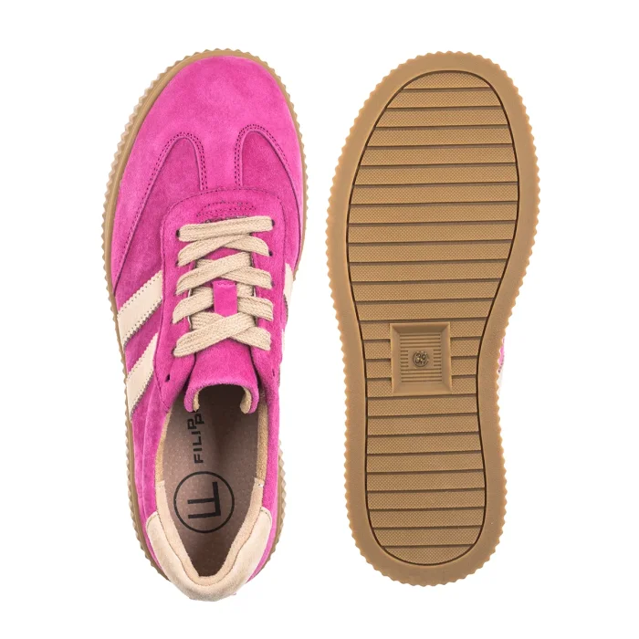 Sneakersy Filippo Fuksja/Beżowy DP6776/25 FH BE – zdjęcie 5