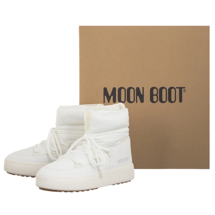 Śniegowce Moon Boot MB Ltrack Low Nylon Wp White 2450080 A001 – zdjęcie 6