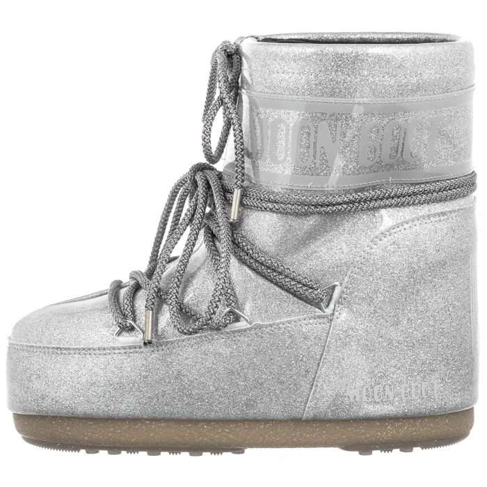 Śniegowce Moon Boot Icon Low Glitter Silver 1409440 H001 – zdjęcie 2