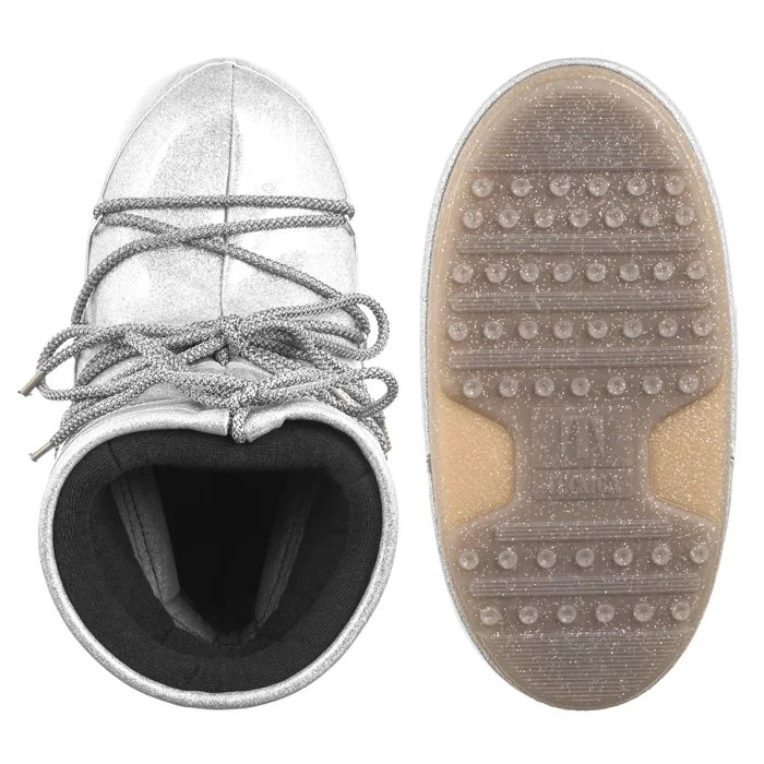 Śniegowce Moon Boot Icon Low Glitter Silver 1409440 H001 – zdjęcie 5