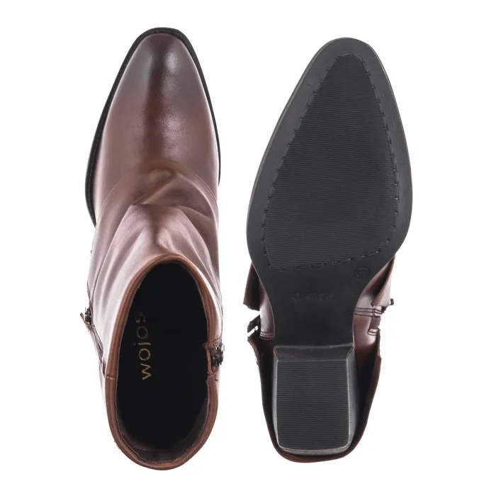 Botki Wojas Brązowe 55352-52 – zdjęcie 5