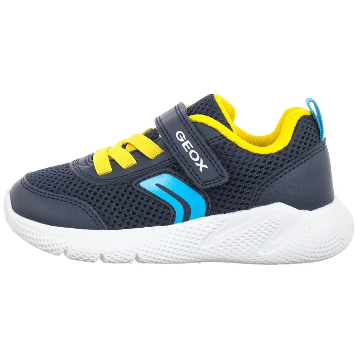 Buty Sportowe Geox B Sprintye B. C - Mesh+Geobuck Navy/Yellow B454UC 01454 C0657 – zdjęcie 2
