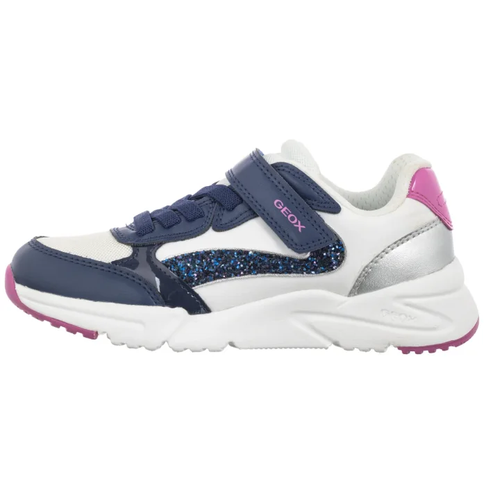 Sneakersy Geox J Loftus A - Gbk+Nylon White/Dk Royal J46M2A 0FU54 C1Z4R – zdjęcie 2