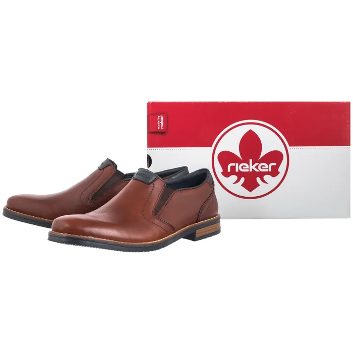 Półbuty Rieker Brązowe 13557-24 Brown – zdjęcie 6