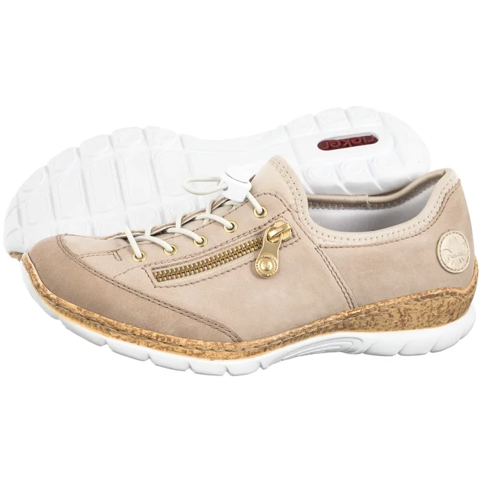 Sneakersy Rieker Beżowe N42F1-60 Beige – zdjęcie 1