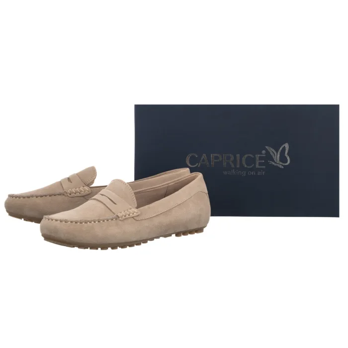 Mokasyny Caprice Beżowe 9-24651-42 318 Sand Suede – zdjęcie 6