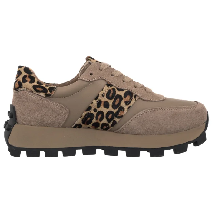 Sneakersy Filippo Beżowe/Panterka DP7112/25 BE LEO – zdjęcie 3