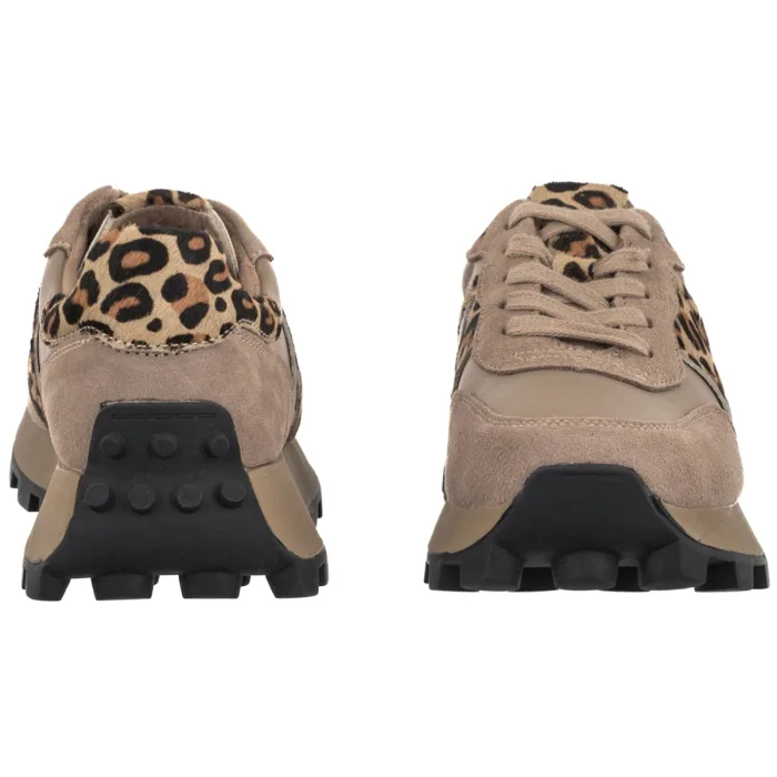 Sneakersy Filippo Beżowe/Panterka DP7112/25 BE LEO – zdjęcie 4