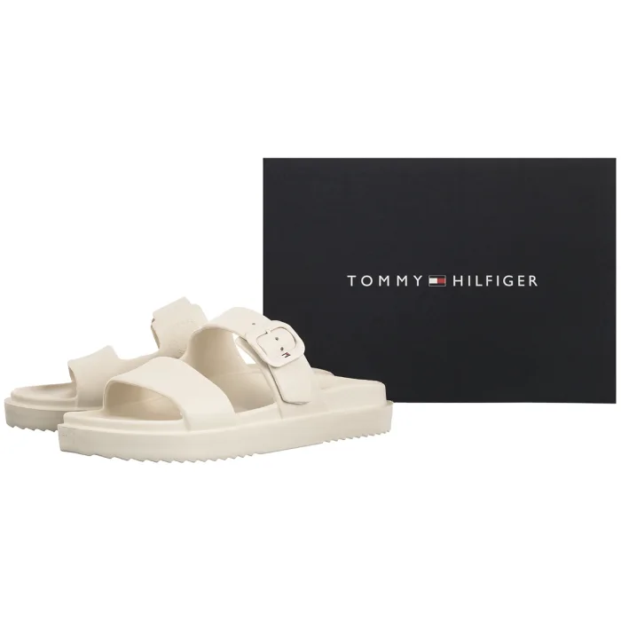 Klapki Basenowe Tommy Hilfiger TH Light Double Strap Sandal Soft Cream FW0FW08953 AEO – zdjęcie 6