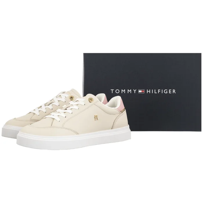 Sneakersy Tommy Hilfiger TH Chic Cupsole Soft Cream FW0FW09106 AEO – zdjęcie 6