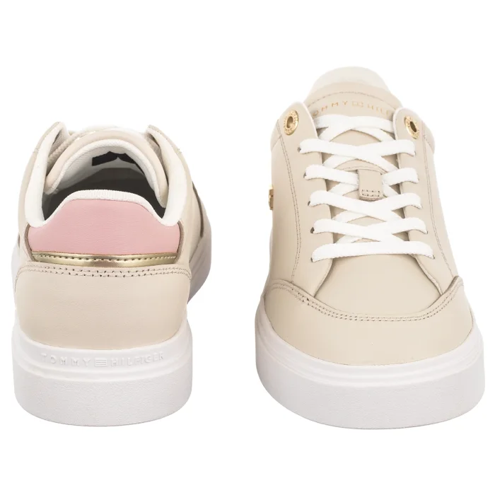 Sneakersy Tommy Hilfiger TH Chic Cupsole Soft Cream FW0FW09106 AEO – zdjęcie 4