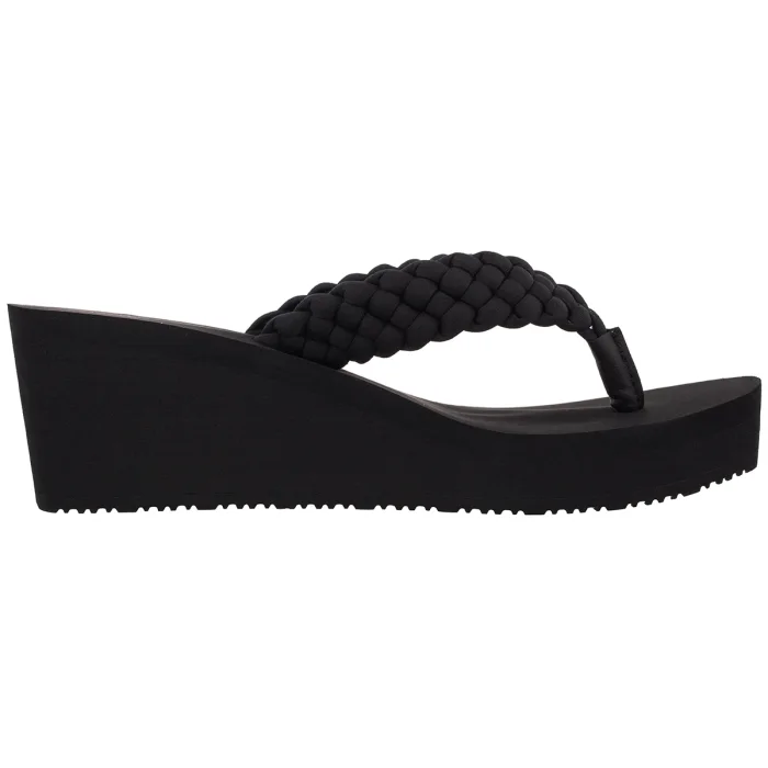 Japonki Tommy Hilfiger TH Wedge Braided Summer Sandal Black FW0FW09198 BDS – zdjęcie 3