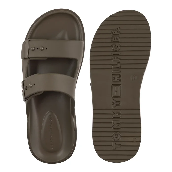 Klapki Basenowe Tommy Hilfiger Light Adjustable Pool Slider Willow Green FM0FM05757 GX9 – zdjęcie 5