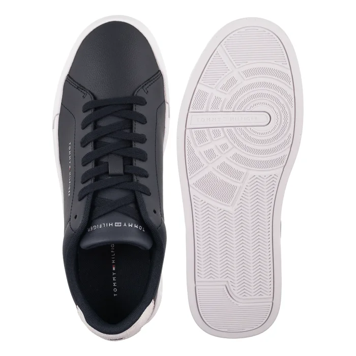 Sneakersy Tommy Hilfiger TH Court Lth Detail Ess Desert Sky FM0FM05367 DW5 – zdjęcie 5