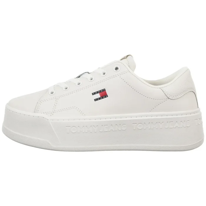 Sneakersy Tommy Hilfiger Tjw Script Cupsole Flatform Ecru EN0EN02961 YBL – zdjęcie 2