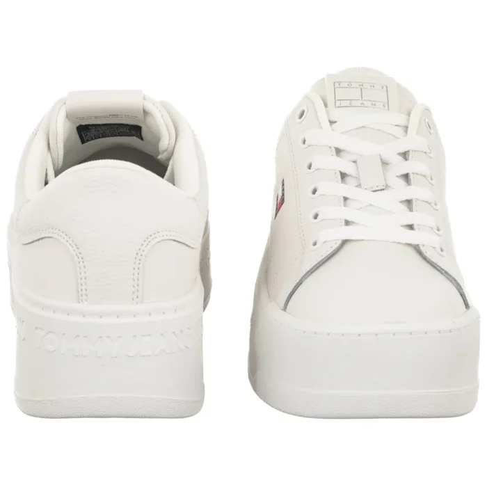 Sneakersy Tommy Hilfiger Tjw Script Cupsole Flatform Ecru EN0EN02961 YBL – zdjęcie 4