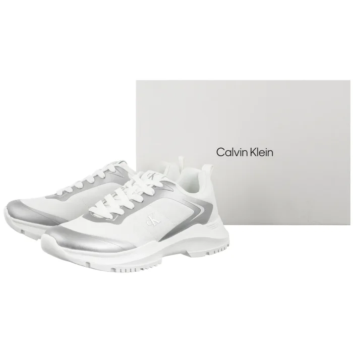 Sneakersy Calvin Klein Low Cut Lace-Up Sneaker Silver/White V3A9-83233-1844X059 – zdjęcie 6