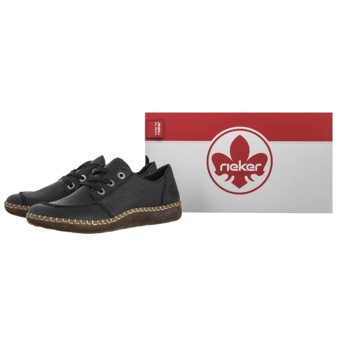 Półbuty Rieker Czarny N2402-00 Black – zdjęcie 6
