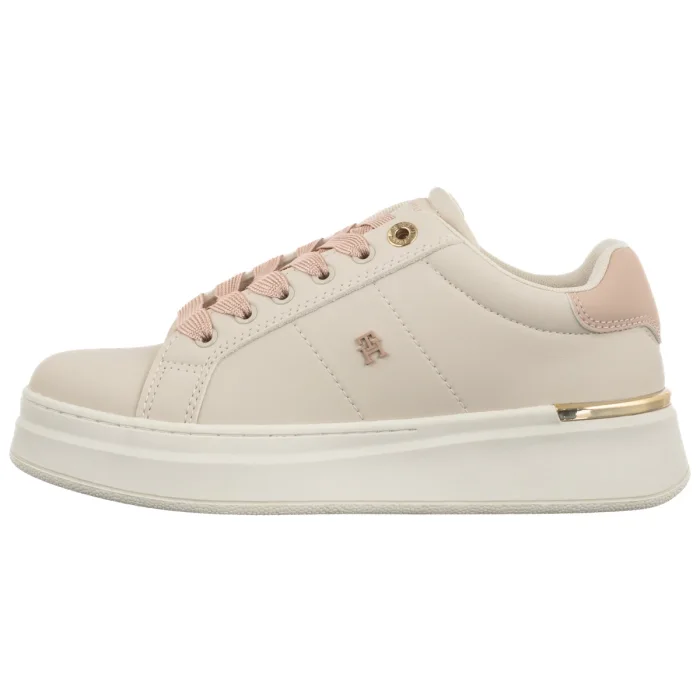 Sneakersy Tommy Hilfiger Low Cut Lace-Up Sneaker Milk/Nude T3A9-34253-1355B172   – zdjęcie 2