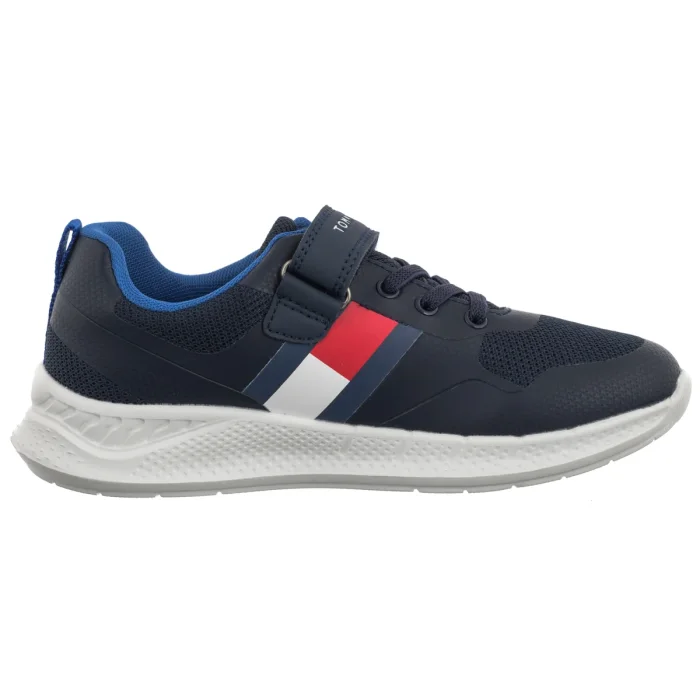 Buty Sportowe Tommy Hilfiger Flag Low Cut Lave-Up/Velcro Sneaker T1X9-34369-1843800 – zdjęcie 3