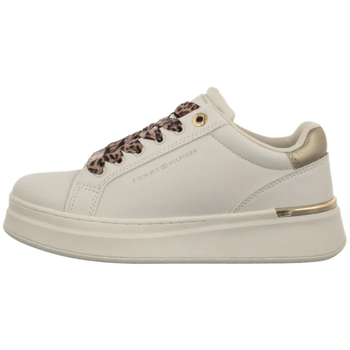 Sneakersy Tommy Hilfiger Low Cut Lace-Up Sneaker Off White/Platinum T3A9-34255-1355X024 – zdjęcie 2