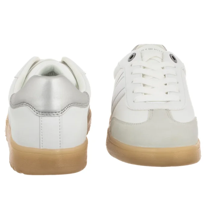 Sneakersy Tommy Hilfiger Low Cut Lace-Up Sneaker White/Silver T3A9-34242-1269X025 – zdjęcie 4