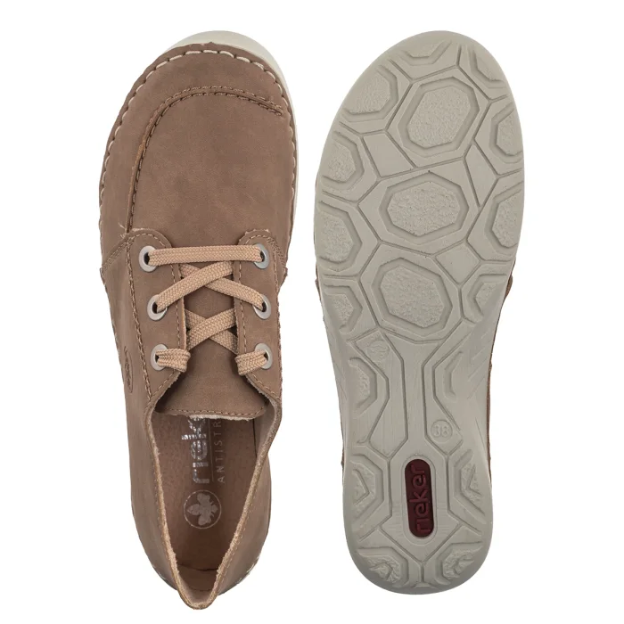 Półbuty Rieker Beżowy 52545-62 Beige – zdjęcie 5