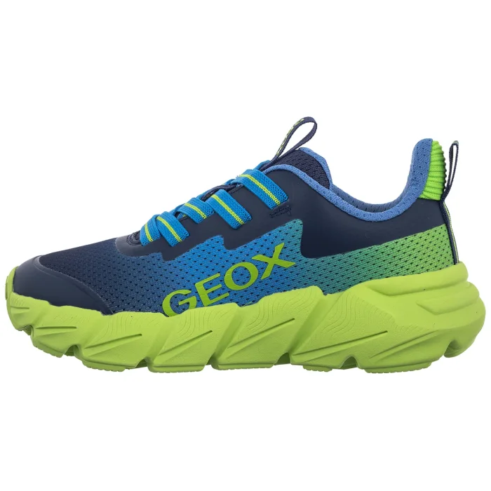 Sneakersy Geox J Flexyper Fast Lt Blue/Lime J46N1A O2A9J C4378 – zdjęcie 2