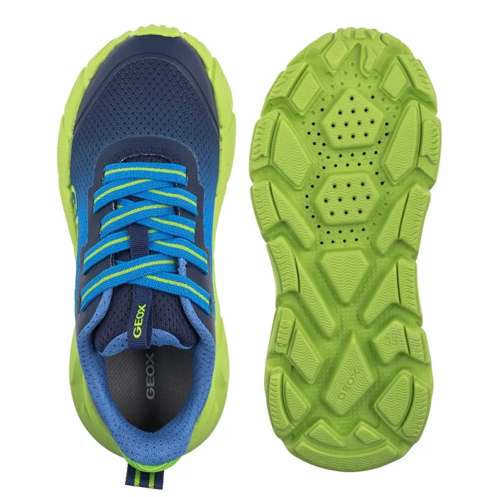 Sneakersy Geox J Flexyper Fast Lt Blue/Lime J46N1A O2A9J C4378 – zdjęcie 5
