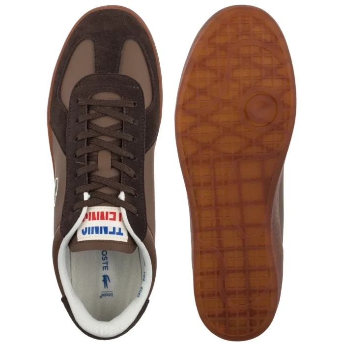 Sneakersy Lacoste Baseshot Pro 126 1 SMA Dk Brw/Gum- Leather 751SMA0077.031 – zdjęcie 5