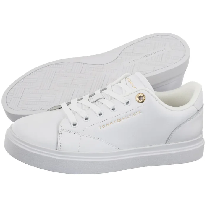 Sneakersy Tommy Hilfiger Th Feminine Cupsole Leather White FW0FW09105 YBS – zdjęcie 1