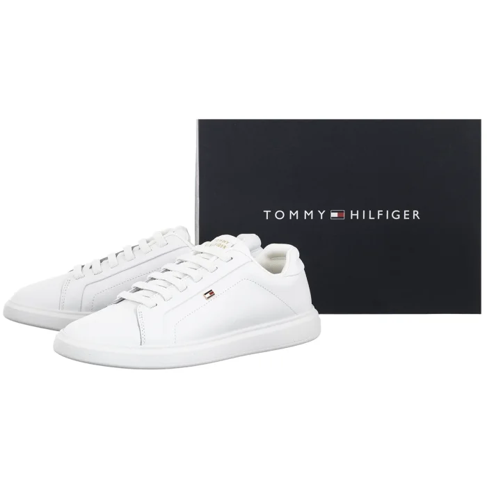 Sneakersy Tommy Hilfiger Th Icon Court Light White FW0FW08948 YBS – zdjęcie 6