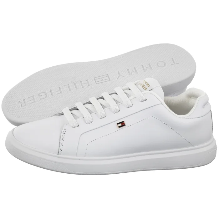 Sneakersy Tommy Hilfiger Th Icon Court Light White FW0FW08948 YBS – zdjęcie 1