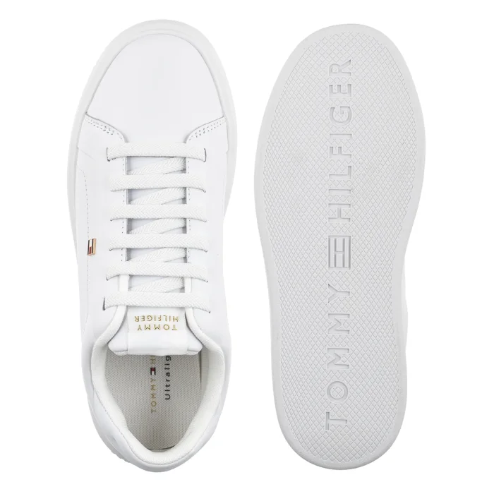 Sneakersy Tommy Hilfiger Th Icon Court Light White FW0FW08948 YBS – zdjęcie 5