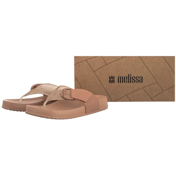 Japonki Melissa Cozy Thong Ad 37742/BN748 Brown/Glass Rice Husk – zdjęcie 6