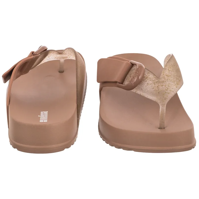 Japonki Melissa Cozy Thong Ad 37742/BN748 Brown/Glass Rice Husk – zdjęcie 4