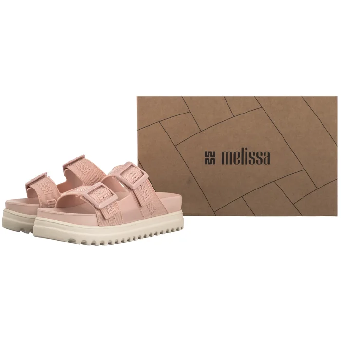Klapki Melissa Cozy M Lover Platform 35977/BL939 Pink/Beige – zdjęcie 6