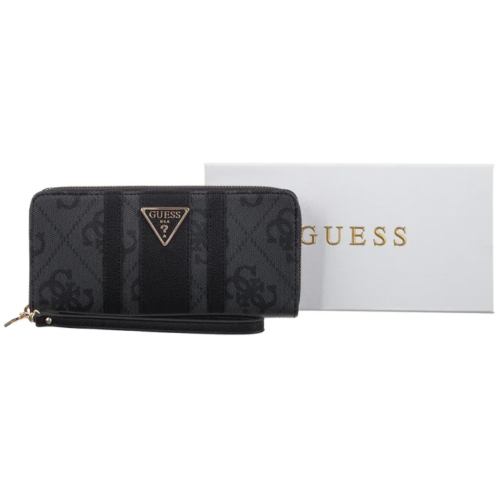 Portfel Guess Laurel II Slg Lrg Zip Around SWSS74 59146 Coal Logo – zdjęcie 6