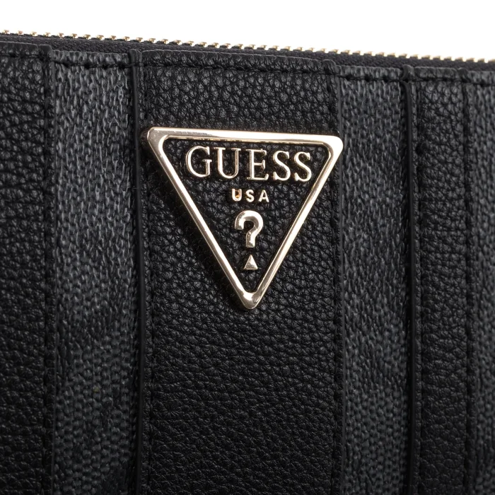 Portfel Guess Laurel II Slg Lrg Zip Around SWSS74 59146 Coal Logo – zdjęcie 4