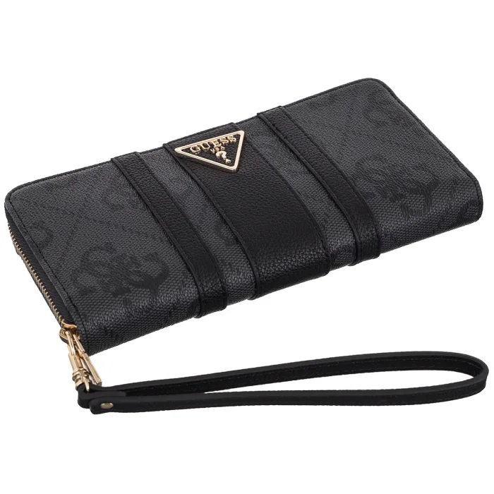 Portfel Guess Laurel II Slg Lrg Zip Around SWSS74 59146 Coal Logo – zdjęcie 3